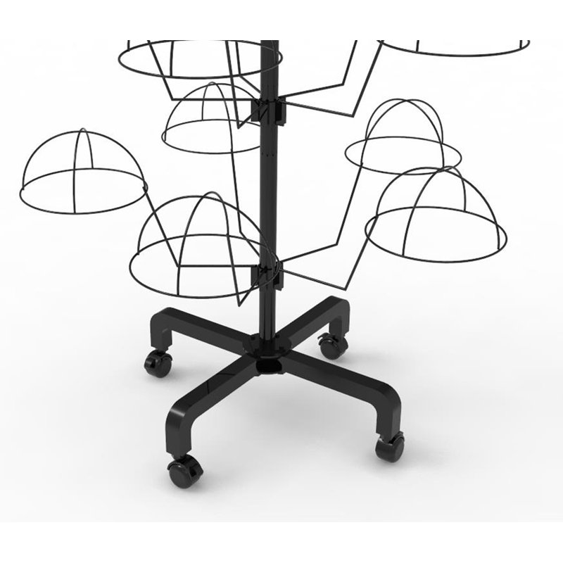 FixtureDisplays 6Tier Hat Display Rack Free Standing Headwear Wig Rack